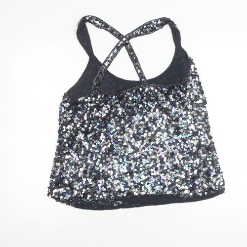 Kaleidoscope Women’s Black Sequin Camisole Tank Top Size 16