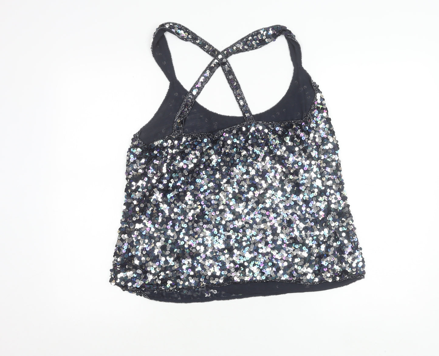Kaleidoscope Women’s Black Sequin Camisole Tank Top Size 16