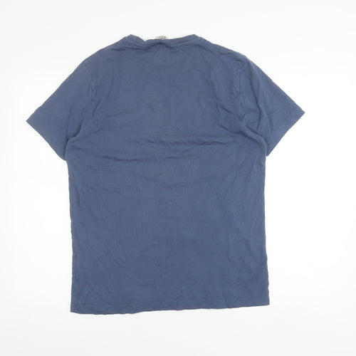 Penguin by Munsingwear Men's Blue M Crew Neck Cotton T-Shirt