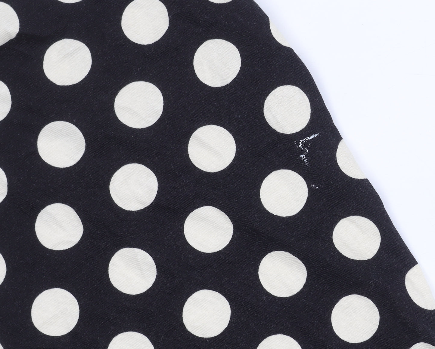 ASOS DESIGN Women’s Black Polka Dot Cotton Bodycon Midi Dress UK 12