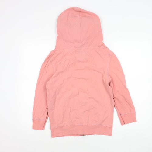 Hamnett Girls Pink Cotton Zip Hoodie Jacket with Hood M
