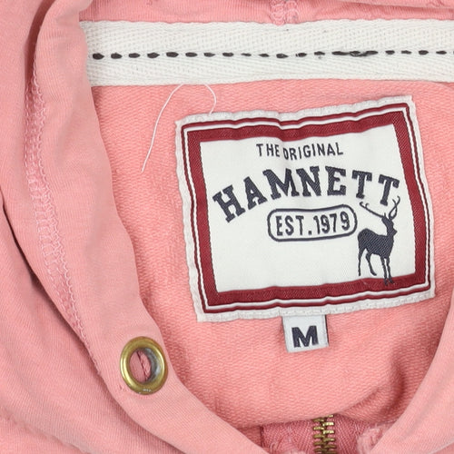 Hamnett Girls Pink Cotton Zip Hoodie Jacket with Hood M