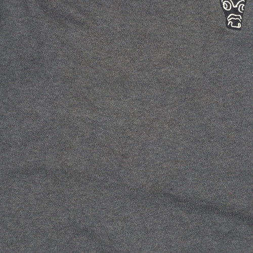 USHI Boys Grey Crew Neck Sweatshirt 10 Years Pullover Fleece Casual