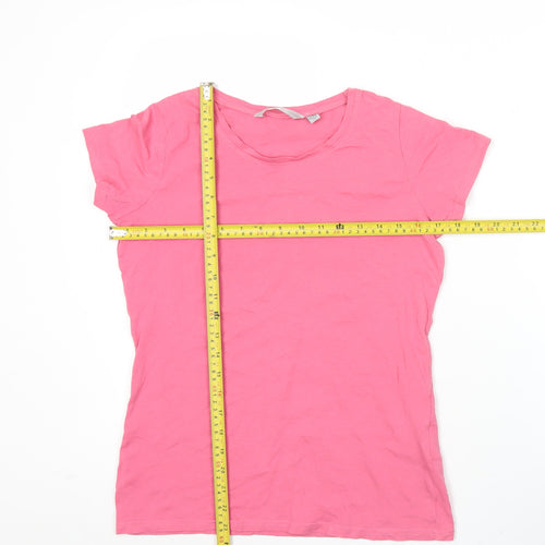 Regatta Womens Pink Cotton Crew Neck Short Sleeve T-Shirt UK 12