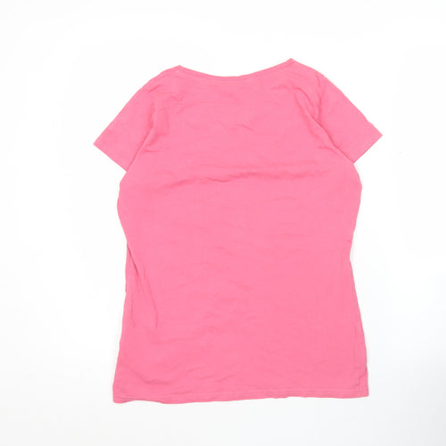 Regatta Womens Pink Cotton Crew Neck Short Sleeve T-Shirt UK 12