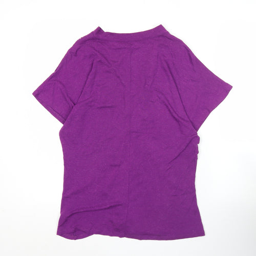 Great Plains Womens Purple Viscose Wool Tunic Blouse Size M