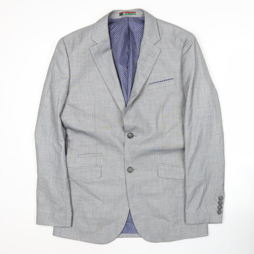 House of Cavani Men's Grey 36R Blazer Jacket Formal Smart