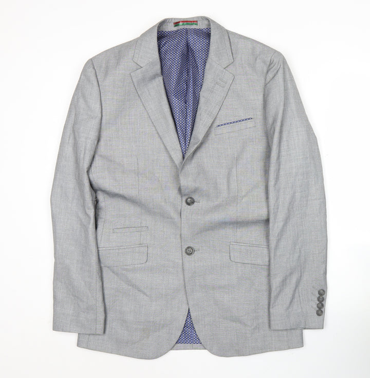 House of Cavani Men's Grey 36R Blazer Jacket Formal Smart