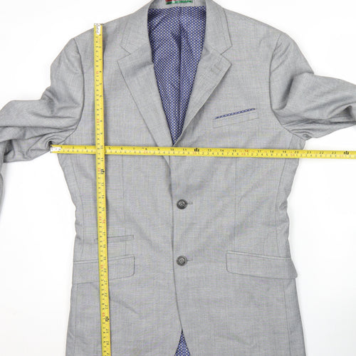 House of Cavani Men's Grey 36R Blazer Jacket Formal Smart