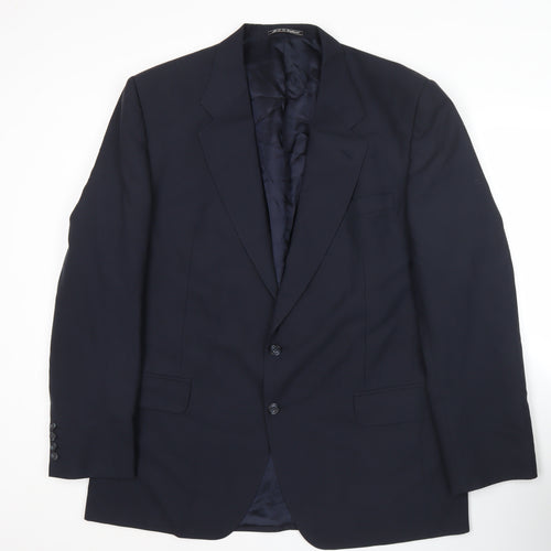 Austin Reed Men’s Blue 44L 2 Piece Suit Jacket Wool Blend