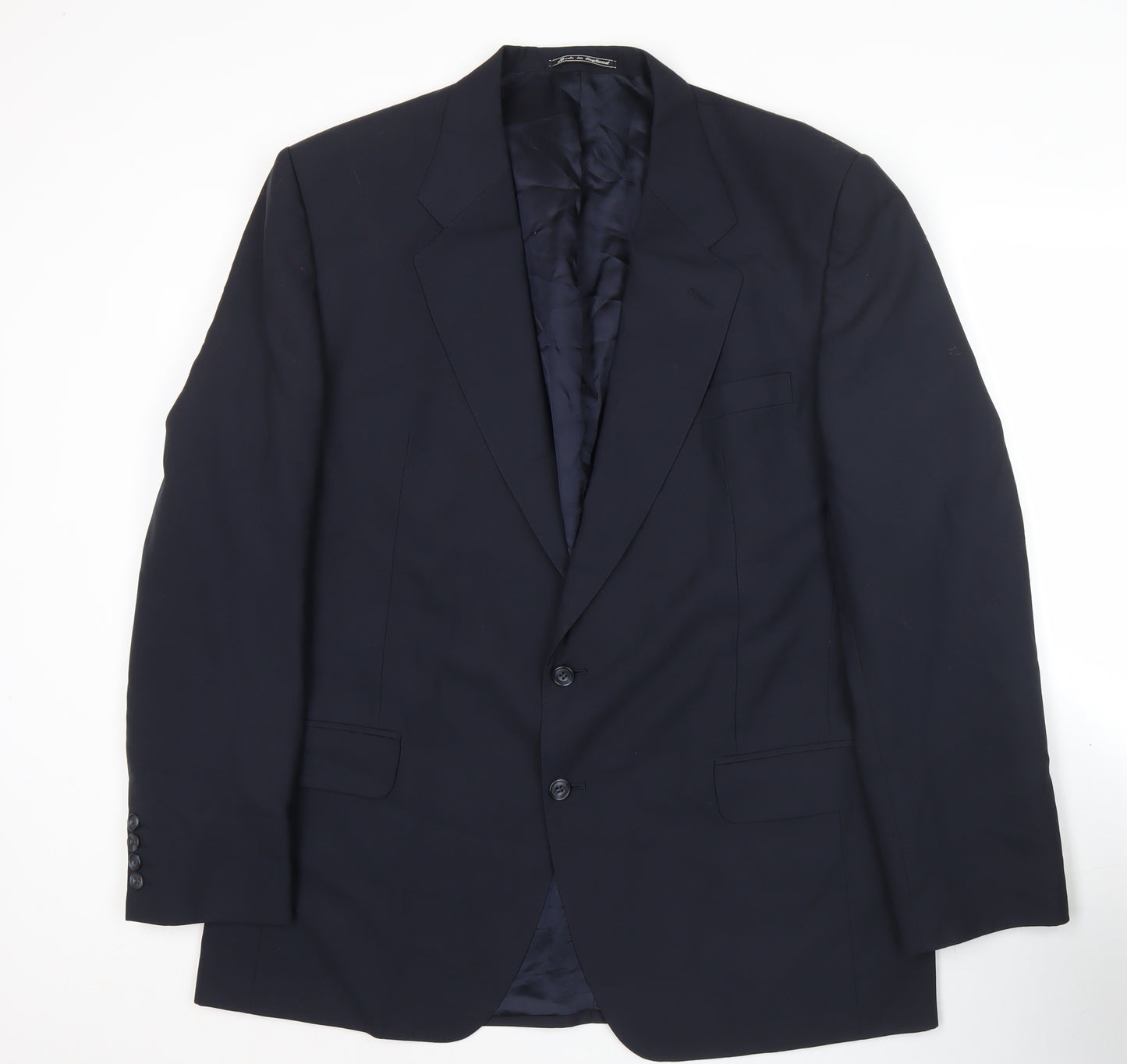 Austin Reed Men’s Blue 44L 2 Piece Suit Jacket Wool Blend