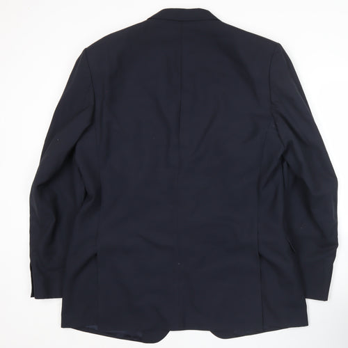 Austin Reed Men’s Blue 44L 2 Piece Suit Jacket Wool Blend