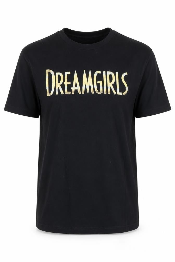 Dreamgirls Men's Black Medium Graphic Cotton T-Shirt