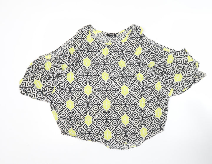 Stella Morgan Womens Multicoloured Size 12 Viscose Tunic Blouse