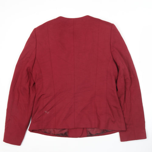 Artigiano Women’s Red Blazer Jacket Size 12 Formal Business Wear