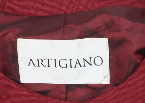 Artigiano Women’s Red Blazer Jacket Size 12 Formal Business Wear