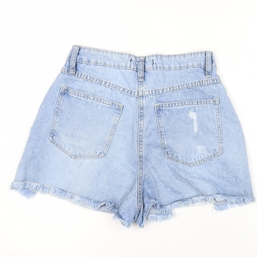 Parisian Women’s Blue Denim Distressed Cut-Off Shorts Size 8