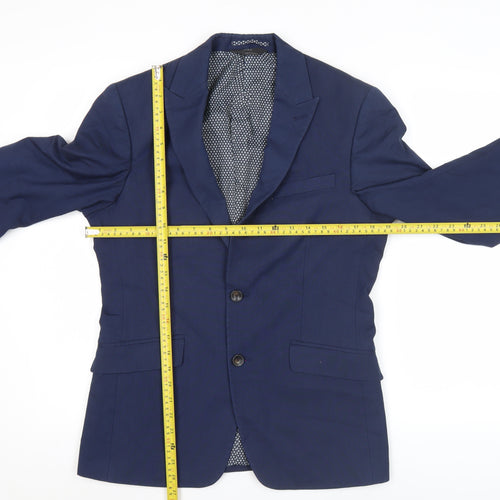 Marks and Spencer Men's Blue Suit Jacket 36S Regular Fit