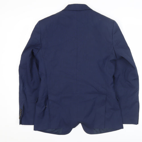 Marks and Spencer Men's Blue Suit Jacket 36S Regular Fit