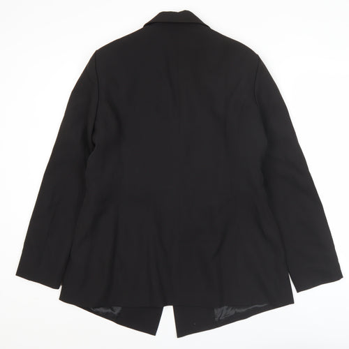 Boohoo Womens Black Size 12 Blazer Jacket Tailored Workwear