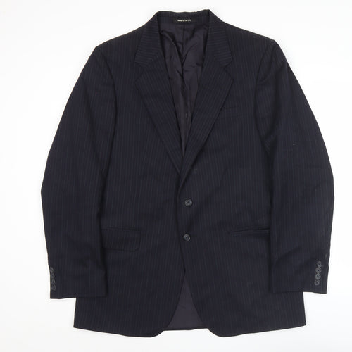 Marks and Spencer St Michael Men’s Navy Pinstripe Wool Jacket 40L