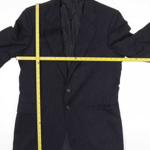 Marks and Spencer St Michael Men’s Navy Pinstripe Wool Jacket 40L