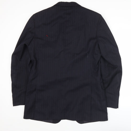 Marks and Spencer St Michael Men’s Navy Pinstripe Wool Jacket 40L