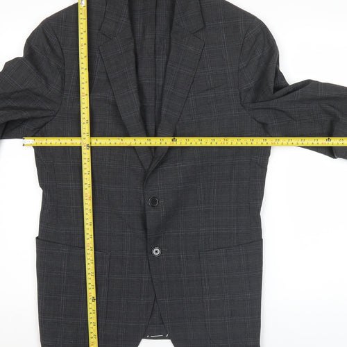Banana Republic Men’s Grey Check 38R Blazer Jacket Formal
