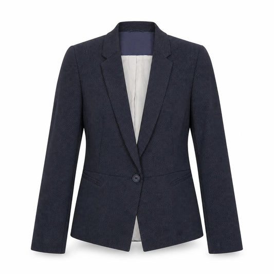 Front view of Next Women’s Blue Tailored Blazer, size UK 12 Slim, Fit Jacket