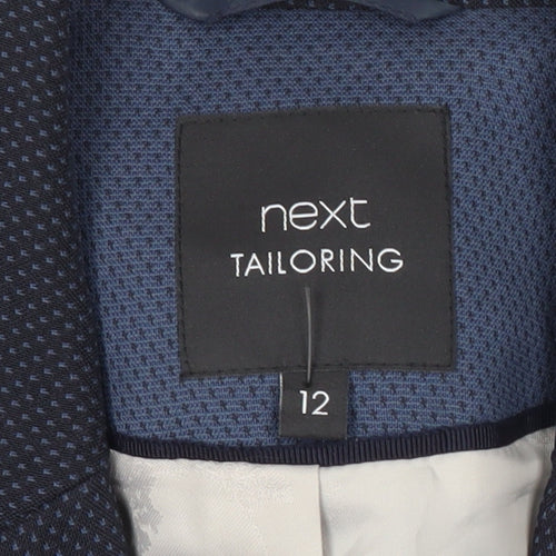 Next Women’s Blue Tailored Blazer Size 12 Slim Fit Jacket
