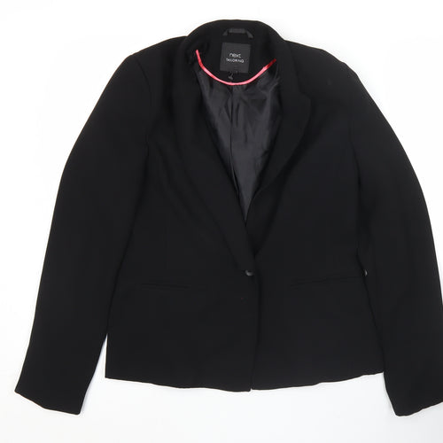 Next Women’s Black Blazer UK 10 Tailored Single Breasted