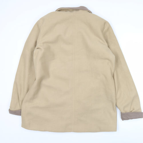Gabriella Vicenza Womens Beige Coat Size 16/18 Classic Overcoat