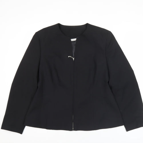 Berkertx Womens Black Size 12 Tailored Suit Jacket Work Business Formal