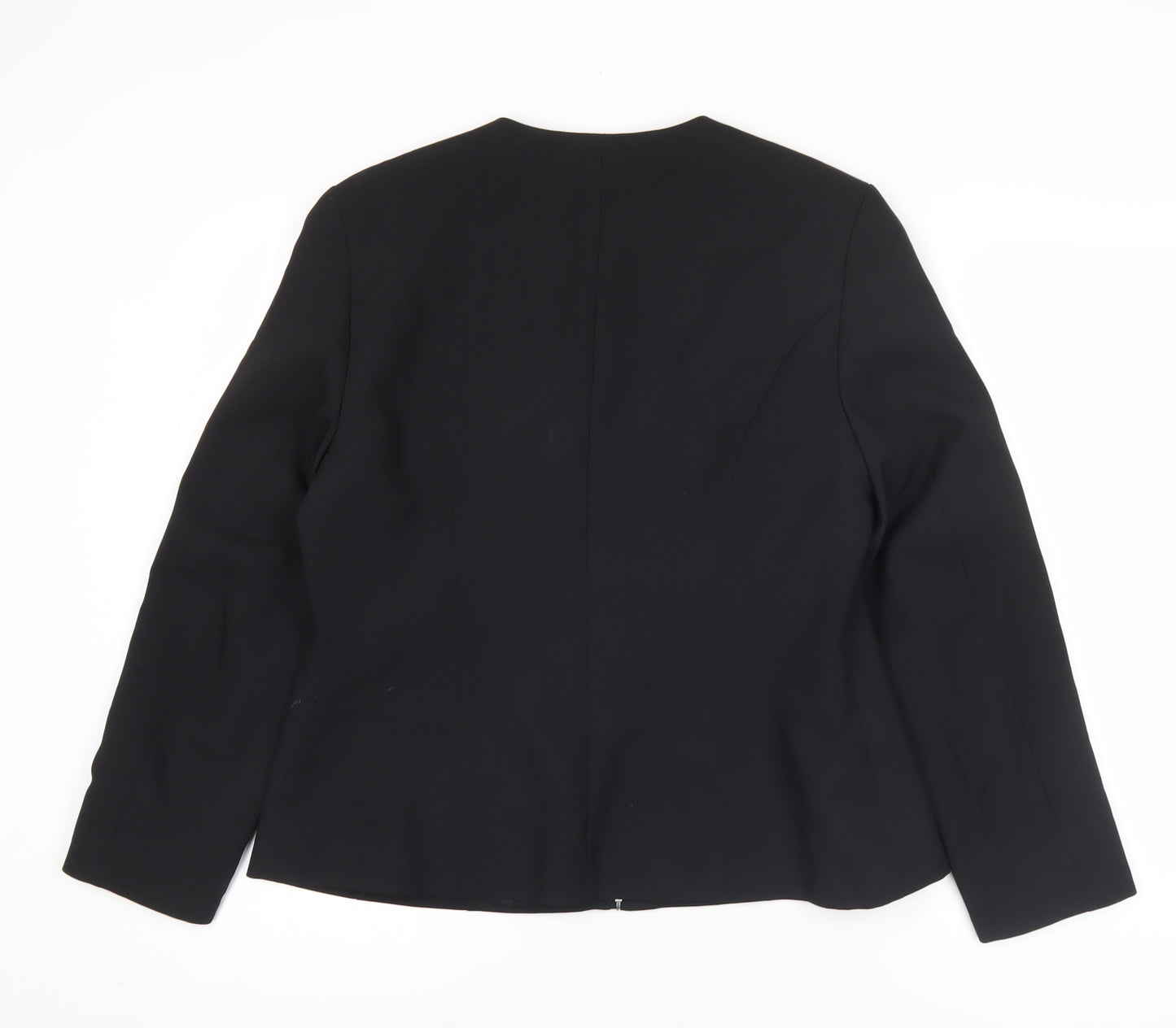 Berkertx Womens Black Size 12 Tailored Suit Jacket Work Business Formal