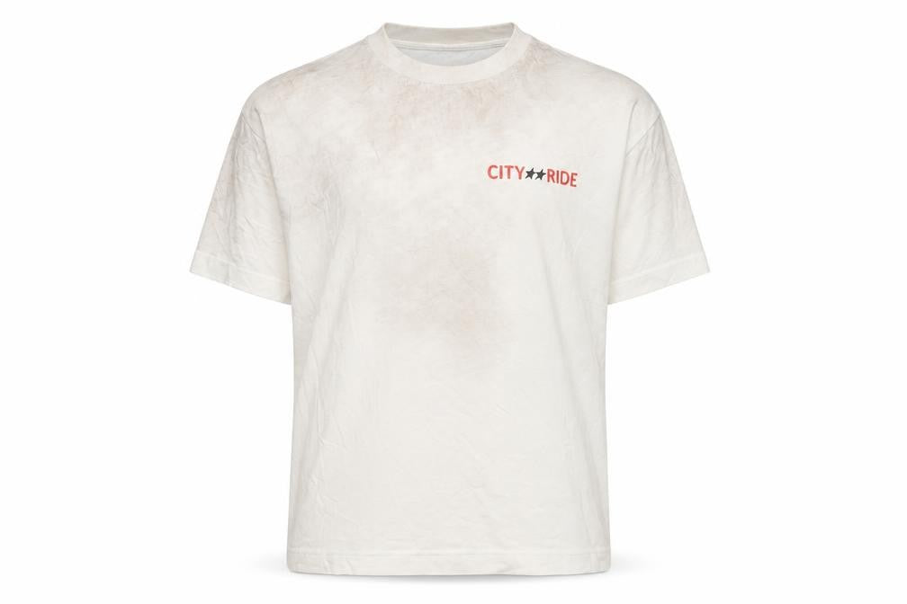 ProJeva Men's White Medium City Ride Rodeo Graphic T-Shirt