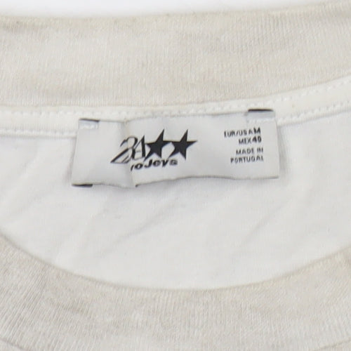 ProJeva Men's White Medium City Ride Rodeo Graphic T-Shirt