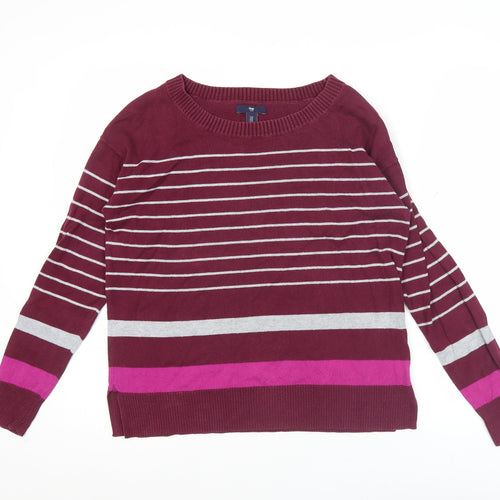 Gap Women’s Multicoloured Striped Cotton Jumper Size S