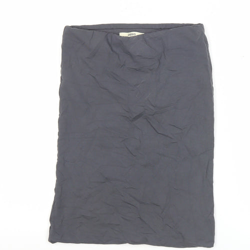 Oasis Women’s Grey Pencil Skirt Size S Stretch Viscose Work Casual