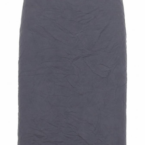 Oasis Women’s Grey Pencil Skirt Size S Stretch Viscose Work Casual