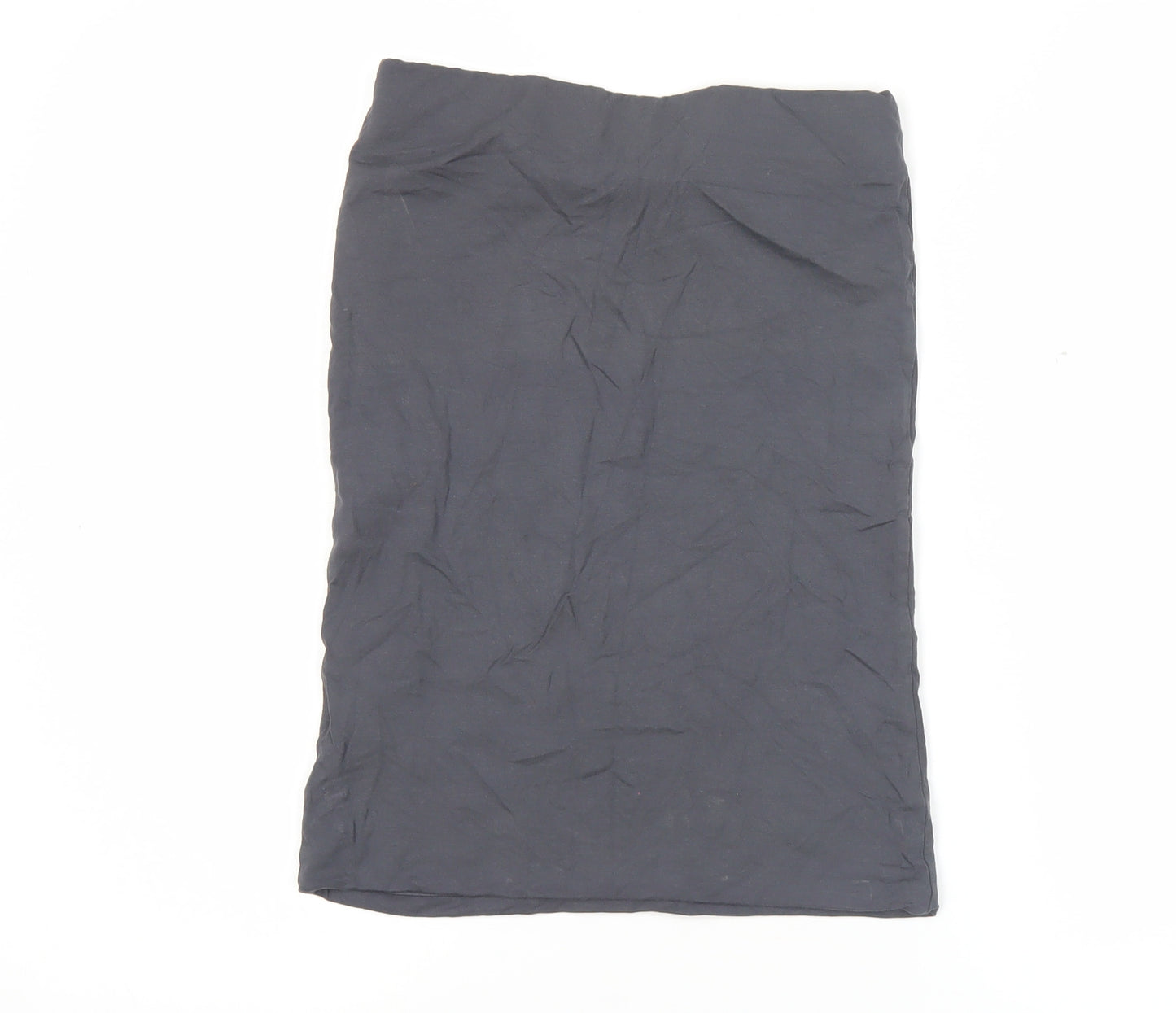 Oasis Women’s Grey Pencil Skirt Size S Stretch Viscose Work Casual