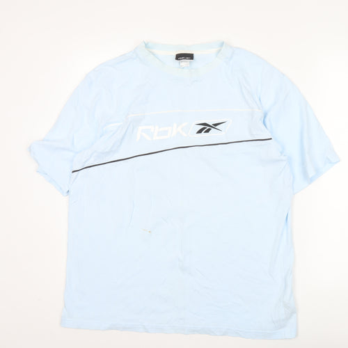 Reebok Men’s Blue Short Sleeve Sports T-Shirt Size L