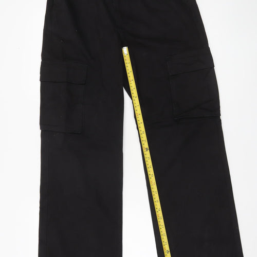 Dr Denim Men’s Black Cargo Trousers 28W 32L Cotton Utility