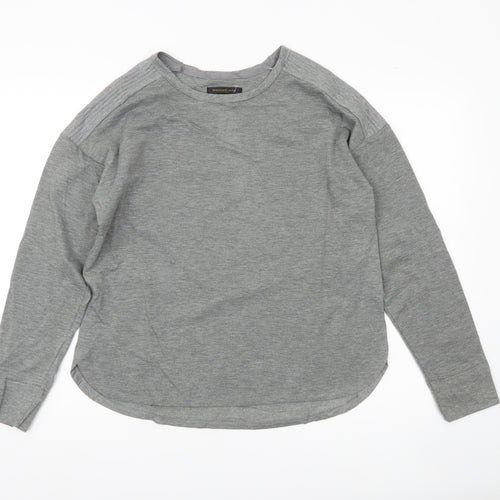 Donna Karan Women Grey Long Sleeve Basic Jersey T-Shirt Size M