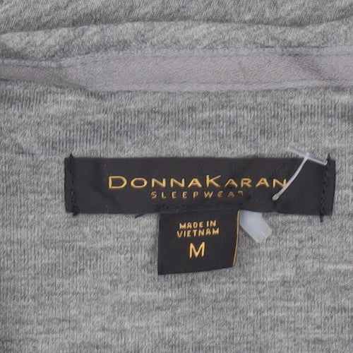 Donna Karan Women Grey Long Sleeve Basic Jersey T-Shirt Size M