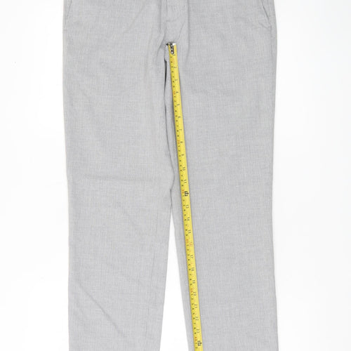 Burton Menswear Men’s Grey Slim Fit Dress Trousers 30R