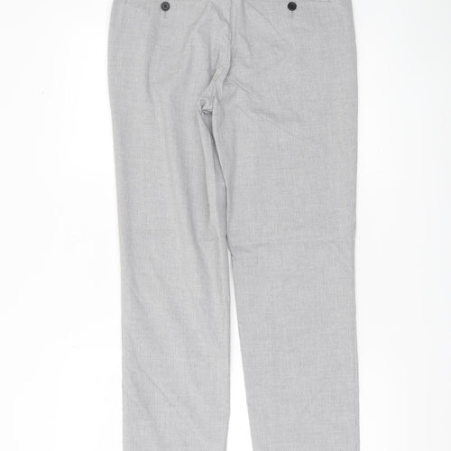 Burton Menswear Men’s Grey Slim Fit Dress Trousers 30R