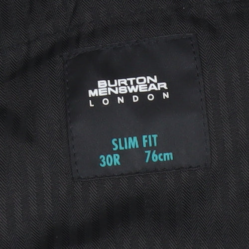 Burton Menswear Men’s Grey Slim Fit Dress Trousers 30R