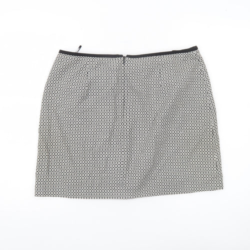 Marks and Spencer Women’s Black Geometric Pencil Skirt Size 14