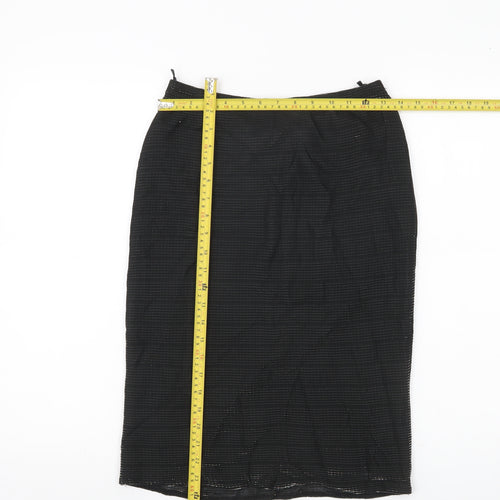 New Look Women’s Black Midi Straight Pencil Skirt Size 10 Party