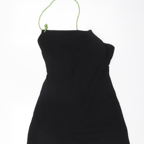 Zara Women’s Black XS Asymmetric Strap One Shoulder Party Dress